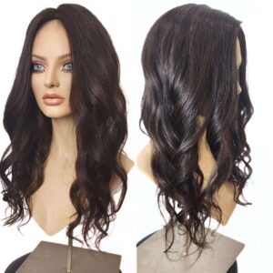 Premium Russian hair 9x9, 23" Wavy hair topper