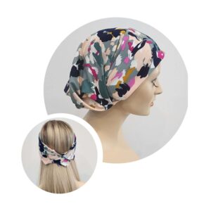 2 in 1 HatBand floral pattern