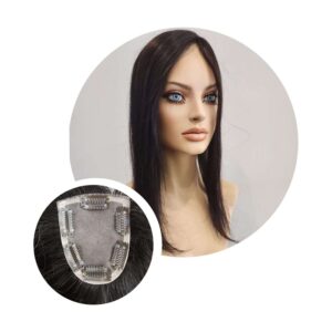 Russian hair lace topper 4"x3" 17"