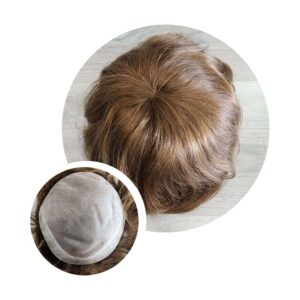 Premium Russian hair Toupee dark blonde 9x9 mono