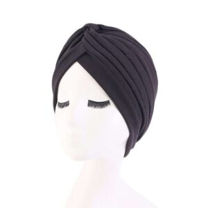 Turban style soft hat - Black