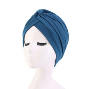 Turban style soft hat - Blue