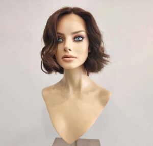 Premium Russian hair lace top open wefted 12" wig