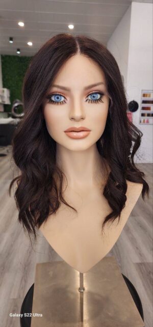 European lace top invisible hairline 19"