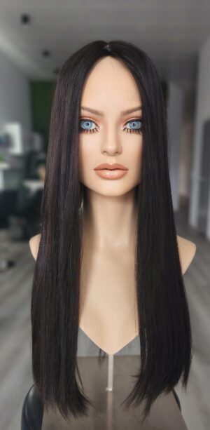European hair 25" 8x8 topper