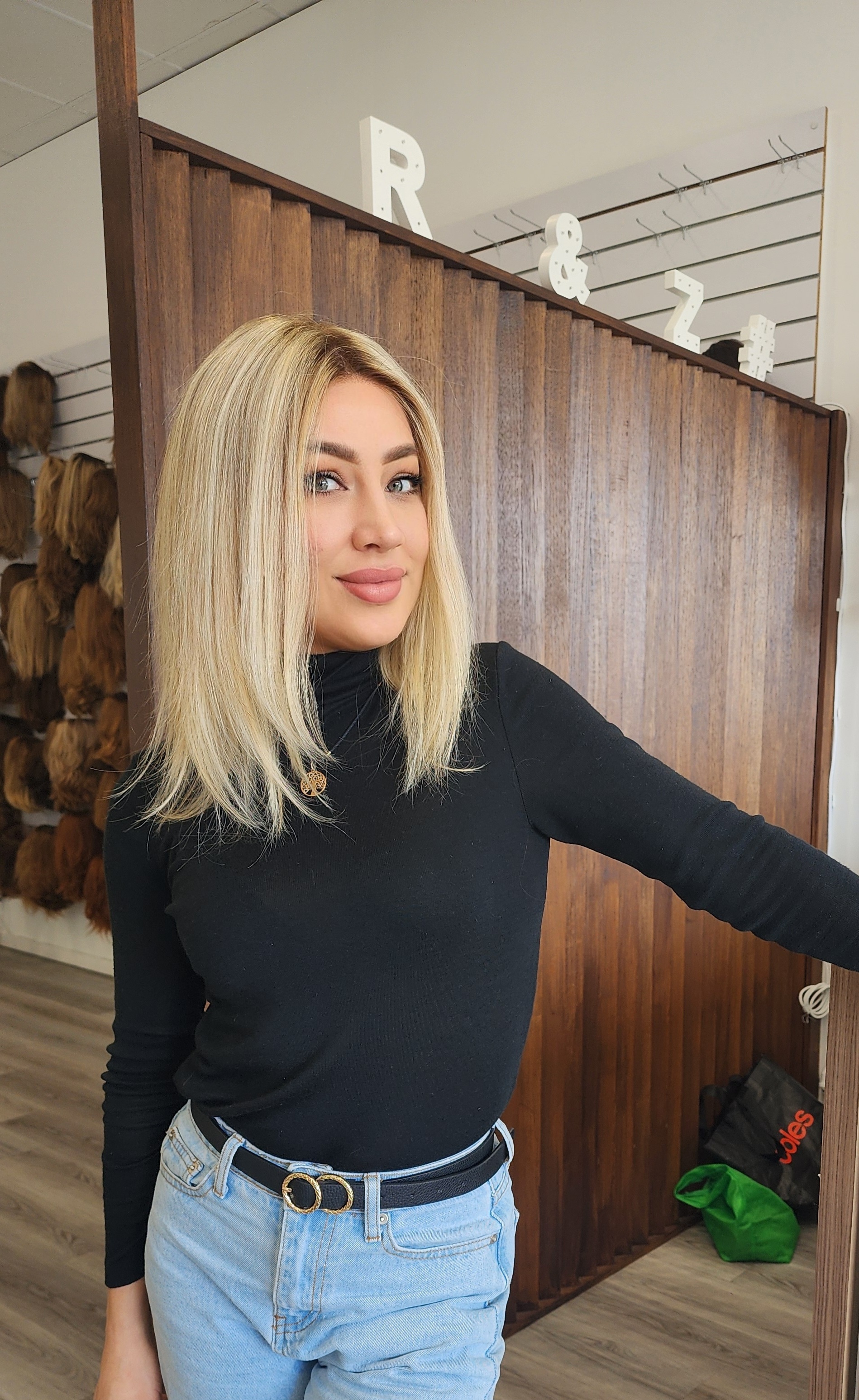 Medical human hair wig