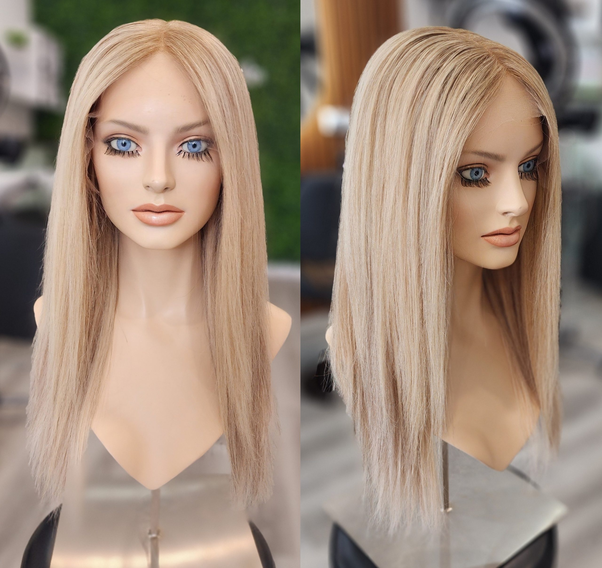 REMY HUMAN HAIR LACE TOP WIG, 22"